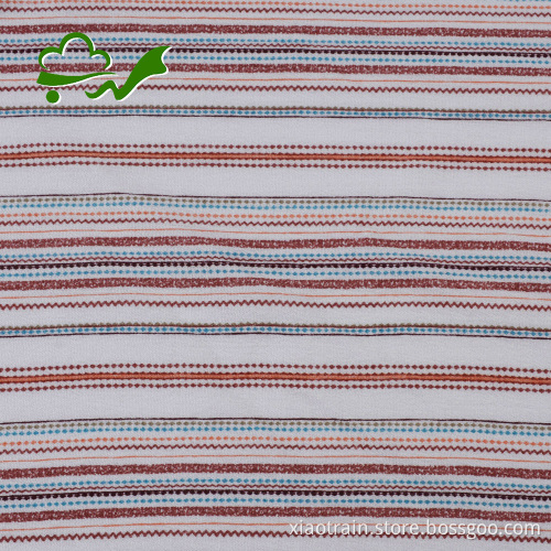 Vävd stripe 100% viskos crepe tyg för klänning